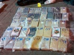 La droga quedó a disposición de la Subprocuraduría de Control Regional, Procedimientos Penales y Amparo. TWITTER / @PGR_Col