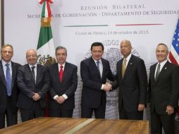 En el encuentro, los funcionarios abordan temas como migración, seguridad y cooperación bilateral. EFE / Segob