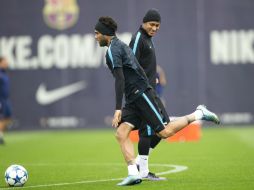 Los hombres de Luis Enrique Martínez intentan sobrevivir sin Messi. EFE / A. García