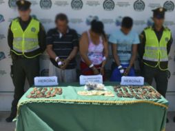 La policía detalló que la investigación continuará para identificar la red de traficantes que los reclutó. ESPECIAL / policia.gov.co