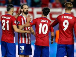 Tras perder ante el Benfica, el Atlético llegó necesitado de una victoria para acomodarse en la cima del grupo C. AP / D. de Olza