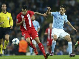 Mejoraron los de Nervión con respecto a su último encuentro ante el Juventus, aunque al final del partido esto no les bastó. EFE / N. Roddis