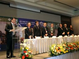 Aristóteles Sandoval anunció que ya entregaron primer fondo de riesgo para el edificio de la CCD en el Parque Morelos. EL INFORMADOR / P. Pérez