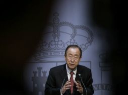 Ban Ki-moon dice estar preocupado por la incapacidad para reducir la frecuencia de la violencia a la que se enfrentan los periodistas. EFE / E. Naranjo