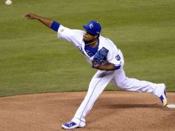 Vólquez cumplió con su apertura en el primer juego de la Serie Mundial el martes tras el fallecimiento de su padre. TWITTER / VolquezReport