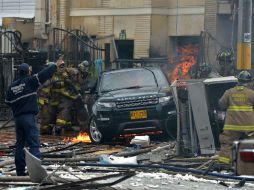 Versiones preliminares apuntan a que el incidente fue generado por la detonación de dos pipetas de hidrógeno ubicadas en el lugar. AFP / D. Sánchez
