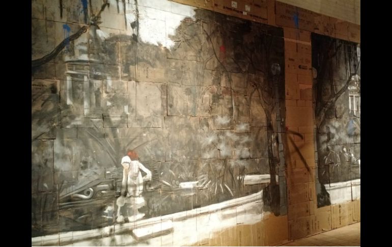 La exposición tiene como tema principal el paisaje urbano, con el inconsciente y con imágenes que se crean en los sueños. NTX / E. Franco