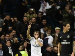 Nacho Fernández celebra su gol. AFP / J. Soriano