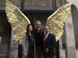 'Alas de México' busca cambiar la idea del público en general sobre la estaticidad de las piezas escultóricas en bronce. EFE / J. Álvarez