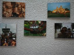 La exposición muestra fotografías que reflejan la identidad maya y sus tradiciones. TWITTER / @EmbaMexAle