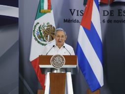 Castro afirmó que en su país, el pueblo mexicano siempre contará con la amistad sincera del gobierno actual. EFE / J. Méndez