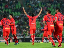 Pablo Velázquez fue la figura del partido al hacer un doblete. MEXSPORT / E. Terrazas