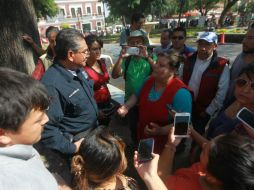 Este sábado, comerciantes tuvieron un altercado con policías cuando se les negó la instalación. EL INFORMADOR / F. Atilano