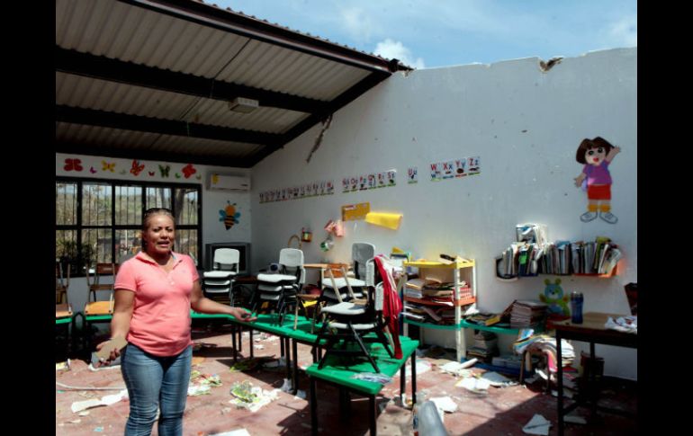 Señalan que los daños que sufrieron los planteles escolares, serán solventados en seis semanas. SUN / ARCHIVO