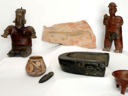 La recuperación de los bienes fue resultado de la actuación coordinada entre la cancillería, la PGR y el INAH. NTX /