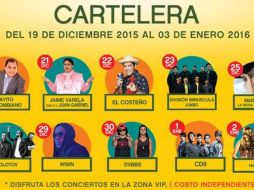 Artistas como Molotov, Yuri, CD9, División Minúscula festejarán al lado del público. TWITTER / @portalguerrero