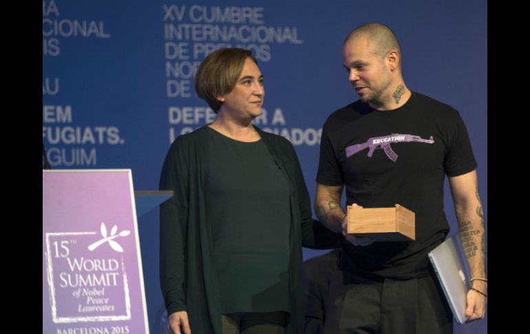 En su discurso pidió por la educación gratuita y la liberación del líder independentista Oscar López Rivera. EFE / ARCHIVO