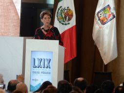 Mercedes Juan encabezó la LXIX Reunión Anual de Salud Pública en Nuevo León. NTX / J. Pérez