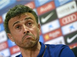 A Luis Enrique no le preocupa ni el cansancio de algunos de sus futbolistas. AFP / L. Gene