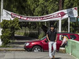 Ninguna autoridad se responsabiliza del retiro de las mantas. EL INFORMADOR / R. Tamayo