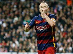 Andrés Iniesta dijo apreciar el gesto de los fans madrileños. EFE / J. Martin