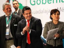 Aristóteles Sandoval estuvo en la inauguración del foro internacional de Gobernanza Metropolitana, organizado por ONU-Hábitat. TWITTER / @AristotelesSD