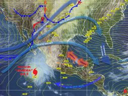 'Sandra' se mantiene como huracán de categoría 3. TWITTER / @conagua_clima
