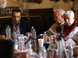 El secretario general de gobierno, Roberto López Lara encabezó la reunión de la entrega del diagnóstico. TWITTER / @RobertoLopezJal