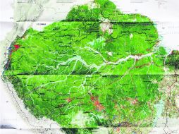 Detalle. Vívido  mapa de  National Geographic que nos muestra lo que es  la Amazonía. EL INFORMADOR / P. Fernández Somellera