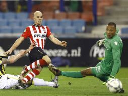 Jorrit Hendrix anota el gol del partido. El PSV es sublíder con 34 puntos. EFE / P. Lous