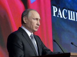 Putin dijo que la prioridad era ''fortalecer el potencial de combate de las fuerzas nucleares estratégicas''. AP / A. Druzhinin