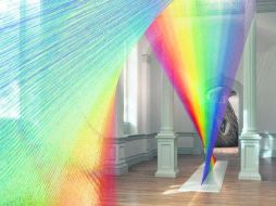 Plexus a1. La pieza estrella en la reapuertura de la Galería Renwik es obra del artista mexicano Gabriel Dawe. EFE /