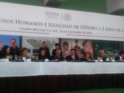 La Sedena y el Conapred firman convenio en materia de derechos humanos e igualdad de género. TWITTER / @CONAPRED