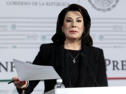 Antes de anunciar su decisión, presentó la plataforma online Plaza Profeco Virtual. NTX / ARCHIVO