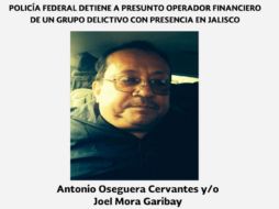 'Tony Montana' fue detenido el pasado 3 de diciembre por elementos de la Policía Federal en calles del municipio de Tlajomulco. ESPECIAL / Policia Federal