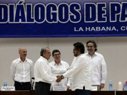 El gobierno colombiano y la guerrilla lograron un acuerdo sobre el tema de víctimas. EFE / E. Mastrascusa