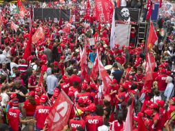 Cerca de 45 mil personas participaron en las múltiples marchas. EFE / S. Moreira