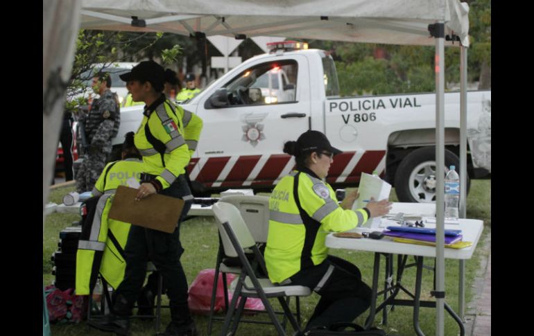 La plantilla de agentes viales se ha dividio para tener una cobertura total. EL INFORMADOR / ARCHIVO