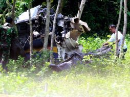 El avión era pilotado por dos militares experimentados. EFE /