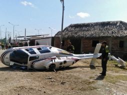 El ministro de Defensa de Colombia aclaró que la caída del helicóptero se debió a problemas técnicos. AFP / STR