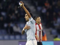 El jugador se trasladó a Madrid tras el juego en Balaídos. EFE / S. Sas