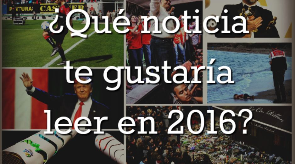 Repasa las perspectivas para 2016 y comenta sobre lo que te imaginas que sucederá. ESPECIAL /