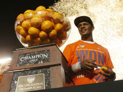 Deshaun Watson ofreció una actuación estelar con un touchdown terrestre y otro aéreo totalizando 332 yardas. AP / J. Skipper
