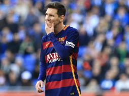 Lionel Messi lamenta el resultado luego del pitazo final del partido. AFP / P.Barrena