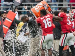 La Universidad de Georgia finalizó la temporada con un triunfo bajo las órdenes del entrenador interino Bryan McClendon. AP / D. Ferrell