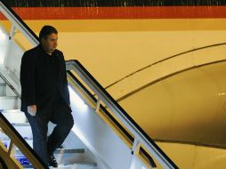 Sigmar Gabriel no realizó declaraciones a los medios de prensa que le esperaban a su llegada. AFP / Y. Lage
