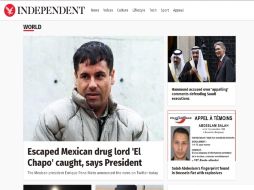 La prensa de todo el mundo tiene a 'El Chapo' como tema principal ESPECIAL / independent.co.uk