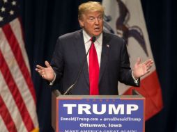 Donald Trump expresó su sorpresa de no estar superando al precandidato republicano en las encuestas de Iowa. AFP / A. Bernstein