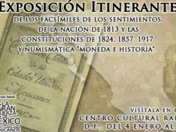 Con la exposición se celebra el centenario de la promulgación de la Constitución. ESPECIAL / gob.mx