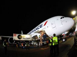 El Mandatario destaca la llegada del Airbus de AirFrance a través de su cuenta de Twitter. NTX / J. Pazos